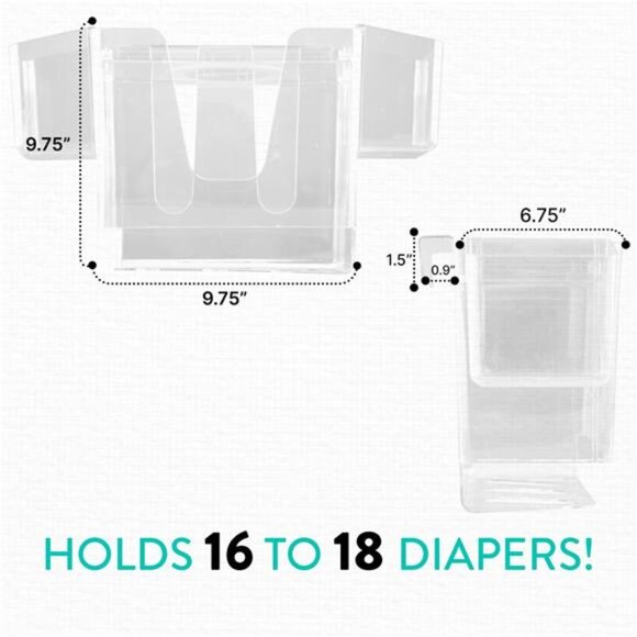 Hanging Baby Diaper Caddy Organizer Essential for Nursery – Diaper Depot - Picture 6 of 7
